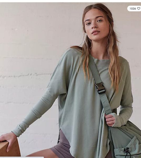 Free People - Simply Layer Greyed Olive