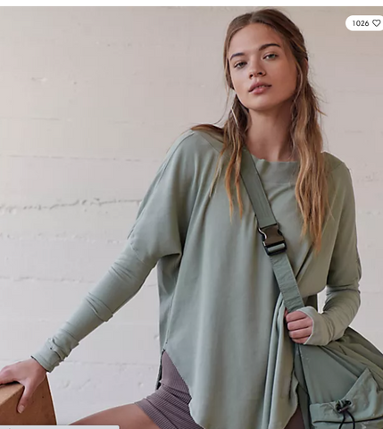 Free People - Simply Layer Greyed Olive