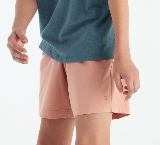 Free Fly - Boy's Breeze Short - Orange Dusk