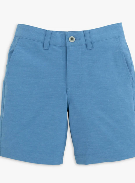 Southern Tide - Boys Gulf Short - Heather Atlantic Blue