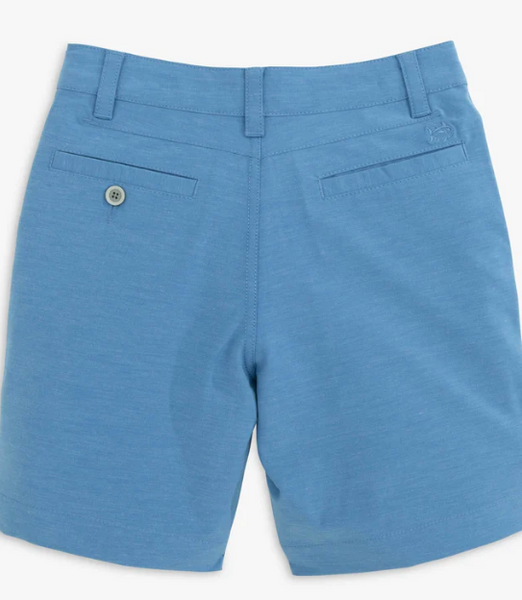 Southern Tide - Boys Gulf Short - Heather Atlantic Blue