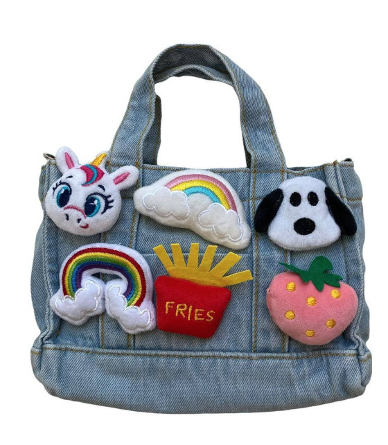 Lola and the Boys - Unicorn plush Surprise Demin Purse