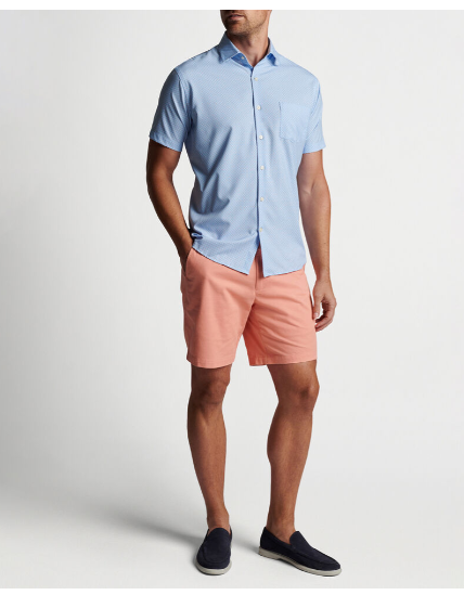 Peter Millar - M's Shannon Performance Poplin SportShirt Maritime