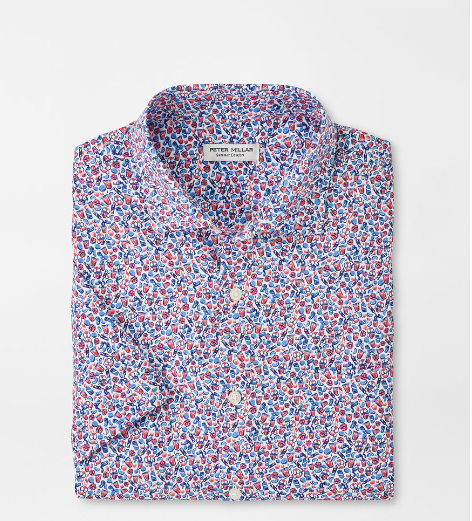 Peter Millar - M's Dazed and Transfused Performance Sportshirt Cape Red