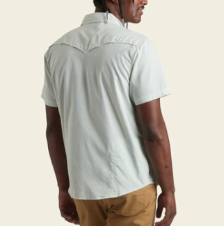 Howler Bros - Open Country Tech Shirt - Pecos Stripe - Dove