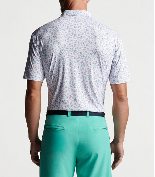 Peter Millar - M's Featherweight Sangria Season Polo White