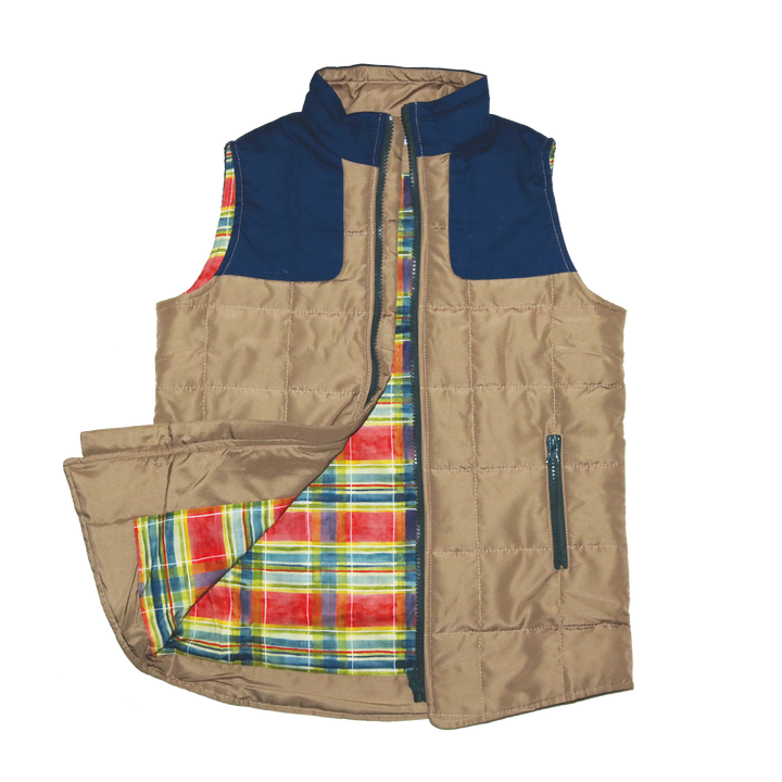 Blue Quail - Tween Boys Khaki Vest