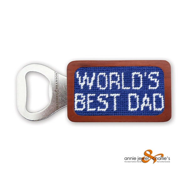 Smathers & Branson - World's Best Dad Needlepoint Bottle Opener