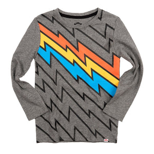 Appaman - Boys Graphic Electrifying L/S Tee Grey Heather