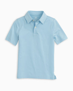 Southern Tide - Youth S/S Driver Performance Polo Sky Blue