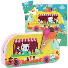 Djeco - Puzzle - Mini Ice Cream Truck