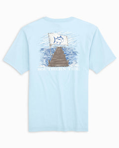 Southern Tide - M's S/s Dock By The Sea Tee Dream Blue
