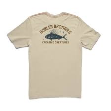 Howler - Select Pocket T - Creative Creatures Roosterfish - Sand Heather