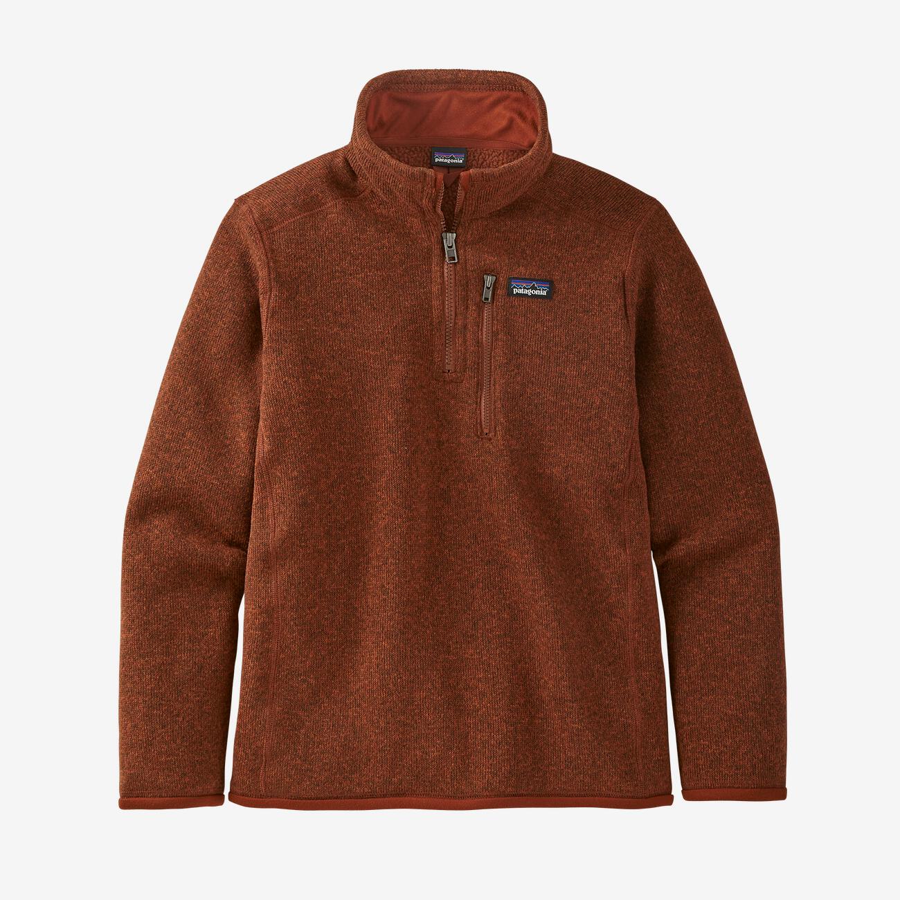 Patagonia - Boys' Better Sweater 1/4 Zip Fleece, Barn Red
