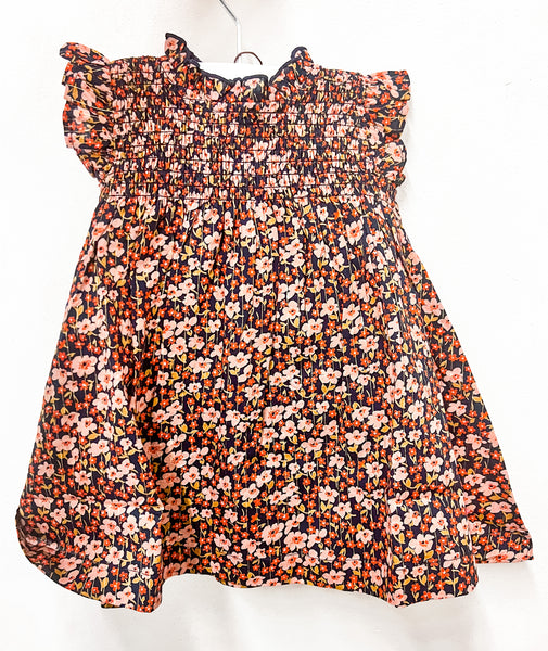 Pink chicken - Baby Stevie Dress - Ditsy Floral