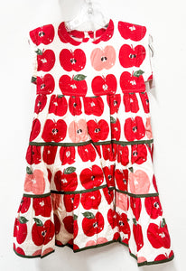 Pink Chicken - Girls Peachy Dress - Apple Stamp