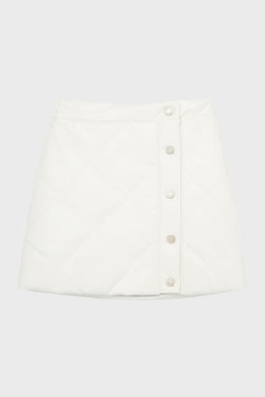 Habitual - Off- White Quilted Skirt