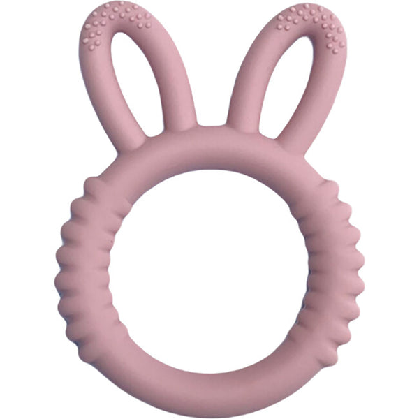 Three Hearts - Silicone Bunny Teething Ring