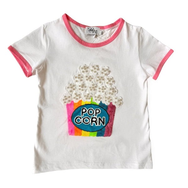 Lola and The Boys - White Popcorn and Pearls T-Shirt