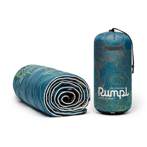 Rumpl - Original Puffy Blanket Mt. Ranier Teal Warm  1 person size