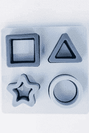 Three Hearts - Blue Silicone Shape Puzzle