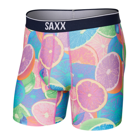Saxx - Volt Breathable Mesh Boxer Briefs Solar Citrus