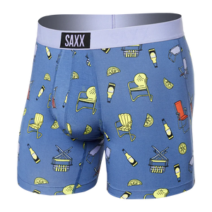 Saxx - Vibe Super soft BB - Lawn Chairs & Limes - Blue