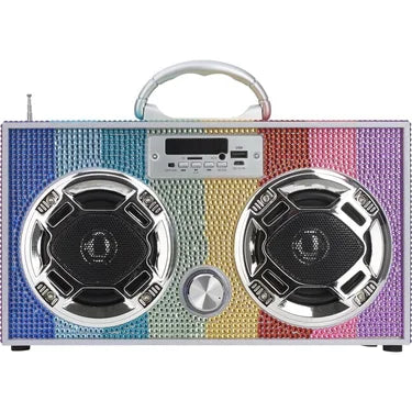 Trend Tech - Rainbow Blind Retro Bluetooth Boombox