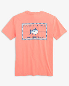 Southern Tide - Y SS Classic Skipjack Tee - Flamingo Pink