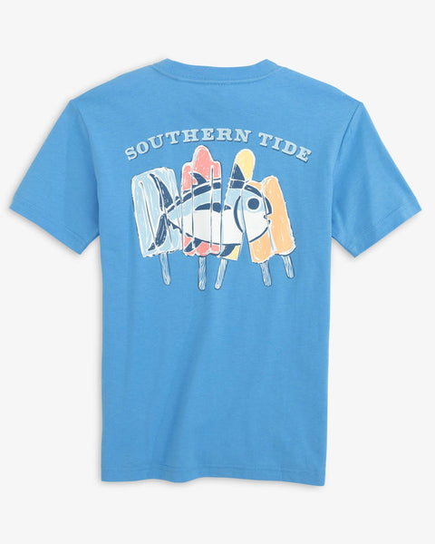 Southern Tide - Youth S/S Popsicle Skipjack Tee Boat Blue